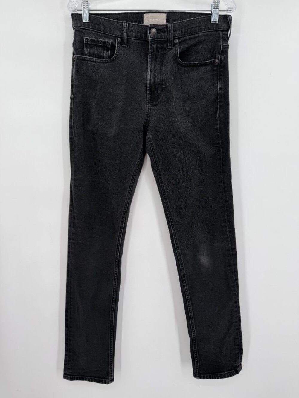 Everlane Women’s Black Straight Leg Stretch Jeans 98% Cotton